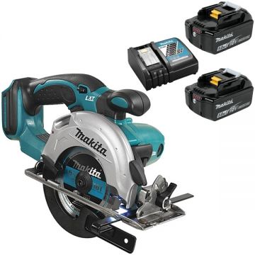 Makita  DSS501Z - Fierastrau circular 136x20 mm + Set 2 acumulatori si incarcator Li-Ion 18 V 5 Ah