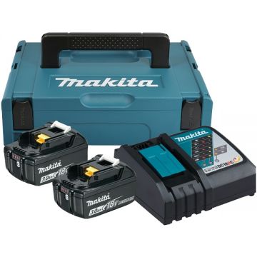 Makita  PSK LXT - Set 2 acumulatori si incarcator Li-Ion 18 V 3 Ah valiza speciala