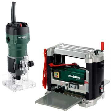 Metabo  DH 330 + FM 500-6 - Masina de rindeluit si degrosat 1800 W 330 mm + Masina de frezat 500 W 6 mm