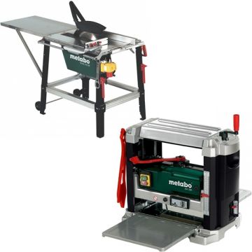 Metabo  DH 330 + TKHS 315 M-4.2 DNB - Masina de rindeluit si degrosat 1800 W 330 mm + Fierastrau circular de masa 4200 W 315x30 mm trifazat