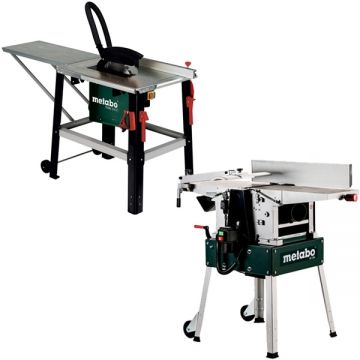 Metabo  HC 260 C - 2.2 WNB + TKHS 315 C-2.0 WNB - Masina de rindeluit si degrosat 2200 W 260 mm + Fierastrau circular de masa 2000 W 315x30 mm