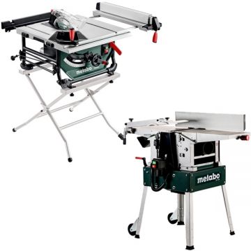 Metabo  HC 260 C - 2.2 WNB + TS 254 M SET - Masina de rindeluit si degrosat 2200 W 260 mm + Fierastrau circular de masa 1500 W 254x30 mm