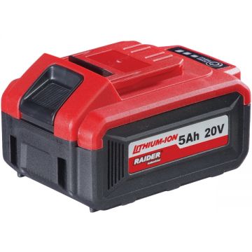 Raider  032502 - Acumulator Li-Ion 20 V 5 Ah indicator nivel incarcare