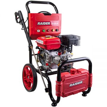 Raider  RD-GHPC06 - Masina de spalat cu presiune cu motor pe benzina 4 timpi 1 cilindru racire cu aer Raider - 7.07 CP 3.6  l 200  bar