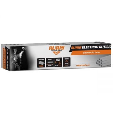 Ruris  electrrr3222 - Electrozi rutilici/supertit 3.2x350 mm 2.5  kg