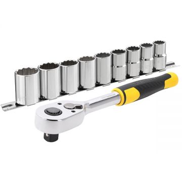 Stanley  STMT82671-0 - Set capete chei tubulare 13-24  mm patrat 1/2 inch 10 bucati