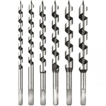 Sthor  22466 - Set burghie elicoidale 10-20  mm tija hexagonala 6 bucati