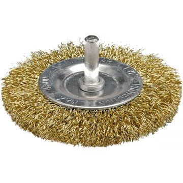 Vorel  06986 - Perie disc 100x-  mm fir ondulat tija cilindrica