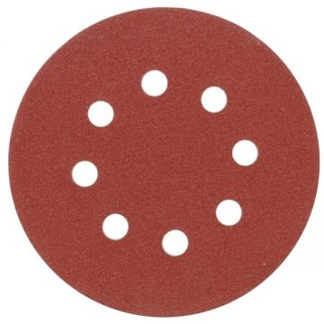 Vorel  08582 - Set foi abrazive rotunde 125 mm granulatie 120 8 gauri 5 bucati