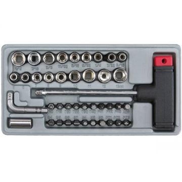 Vorel  65150 - Set capete de insurubare si chei tubulare mixte 41 bucati