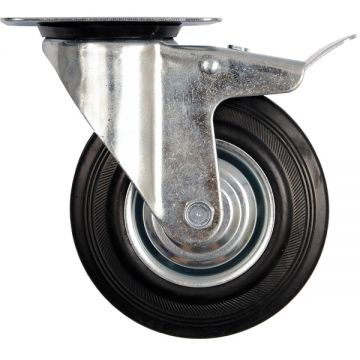 Vorel  87322 - Roata pivotanta 100  mm 60  kg otel zincat
