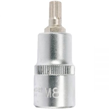 Yato  YT-04342 - Capat cheie tubulara cu profil spline exterior sistem de prindere 1/2 inch M8