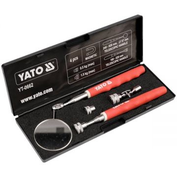 Yato  YT-0662 - Set control oglinda + tija magnetica 4 bucati