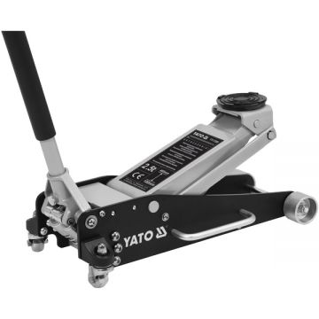 Yato  YT-17205 - Cric auto hidraulic tip crocodil 465 mm 2.5 T roti de transport