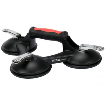 Yato  YT-37237 - Dispozitiv de fixare cu 3 ventuze 190  kg 125  mm