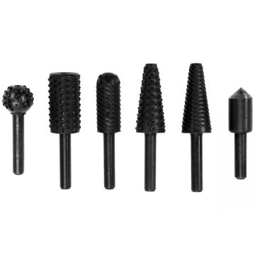 Yato  YT-61712 - Set cutite frezat tija 6 mm ambalaj carton 6 bucati