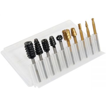 Yato  YT-61730 - Set cutite frezat tija 3.2 mm ambalaj plastic 10 bucati