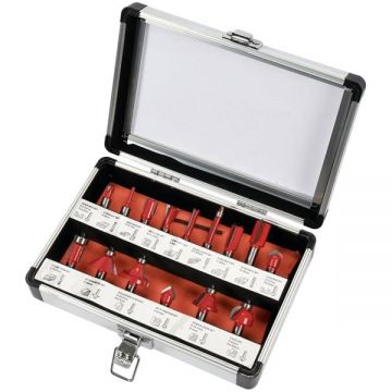 Yato  YT-68002 - Set cutite frezat tija 8 mm ambalaj plastic 15 bucati