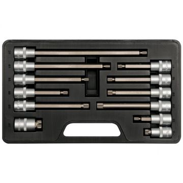 Yato  YT-7753 - Set capete chei tubulare M5-M17  mm patrat 1/2 inch 12 bucati