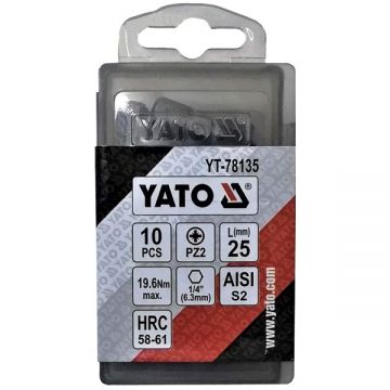 Yato  YT-78135 - Set capete de insurubare profil PZ 10 bucati