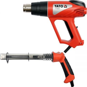 Yato  YT-82288 + YT-82190 - Suflanta cu aer cald 2000 W 350-550 grade C 500 l/min + Cutit termic pentru polistiren 220 W