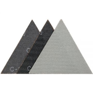 Yato  YT-846153 - Plasa abraziva triunghiulara cu velcro 280 mm granulatie 180 3 bucati