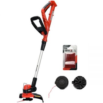 Yato  YT-85015 - Trimmer gazon fara acumulatori si incarcator Li-Ion 18 V - Ah 250 mm cutite de plastic