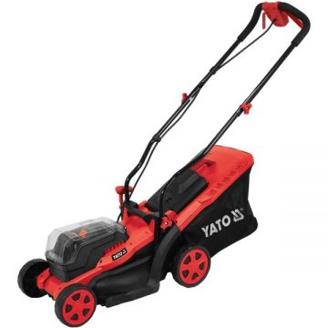 Yato  YT-85220 - Masina de tuns iarba cu 2 acumulatori Li-Ion 18 V 2 Ah 34 cm 35 l