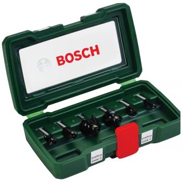 Bosch  2607019463 - Set cutite frezat tija 8 mm ambalaj plastic 6 bucati