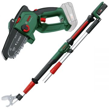 Bosch  AdvancedPrune 18V-45 + EasyChain 18V-15-7 - Foarfeca de gradina cu 1 acumulator Li-Ion 18 V 2 Ah 45 mm accesorii + Drujba 15 cm 6.95 m/s