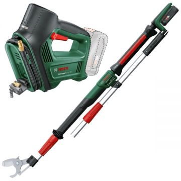 Bosch  AdvancedPrune 18V-45 + UniversalPump 18V - Foarfeca de gradina pentru crengi cu 1 acumulator Li-Ion 18 V 2 Ah 45 mm accesorii + Pompa 10 bar