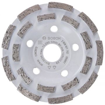 Bosch  Expert for Concrete - Disc oala diamantat  125x22.2x5 mm segment dublu