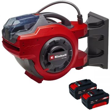 Einehll  GE-HR 18/30 WH Li PXC + Twinpack - Tambur pentru furtun 30 m + Set 2 acumulatori Li-Ion 18 V 4 Ah