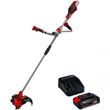 Einhell  AGILLO 18/200 PXC + Starter Kit - Motocoasa 200 mm cutit metalic cu 3 lame + Set 1 acumulator si incarcator Li-Ion 18 V 2.5 Ah