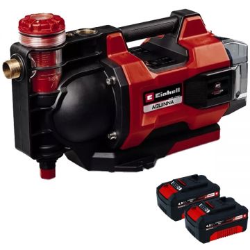 Einhell  AQUINNA 36/35 F LED AUTOMATIC PXC + Twinpack - Pompa 3.7 bar + Set 2 acumulatori Li-Ion 18 V 4 Ah