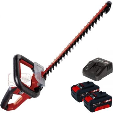 Einhell  ARCURRA PXC + Twinpack + 4514095 - Masina de tuns gard viu 62 cm + Set 2 acumulatori si incarcator Li-Ion 18 V 4 Ah