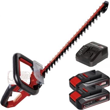 Einhell  ARCURRA PXC + Twinpack CB + 4514095 - Masina de tuns gard viu 62 cm + Set 2 acumulatori si incarcator Li-Ion 18 V 2.5 Ah