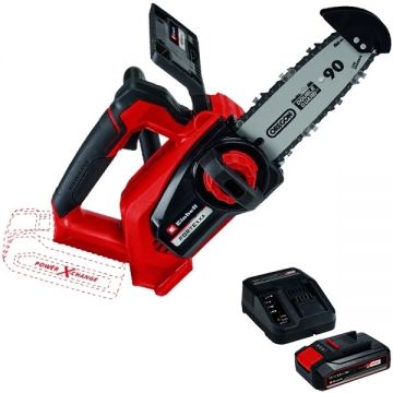 Einhell  FORTEXXA 18/20 TH PXC + Starter Kit - Drujba 20 cm 7 m/s + Set 1 acumulator si incarcator Li-Ion 18 V 2.5 Ah
