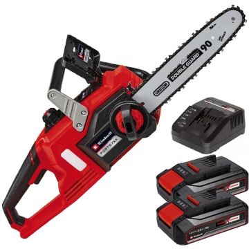 Einhell  FORTEXXA 18/30 PXC + Twinpack CB + 4514095 - Drujba 30 cm 8.9 m/s + Set 2 acumulatori si incarcator Li-Ion 18 V 2.5 Ah