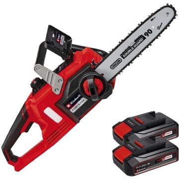 Einhell  FORTEXXA 18/30 PXC + Twinpack CB - Drujba] 30 cm 8.9 m/s + Set 2 acumulatori Li-Ion 18 V 2.5 Ah