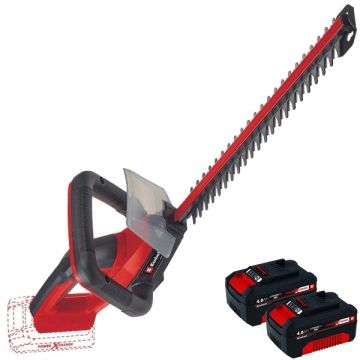 Einhell  GC-CH 18/40 Li PXC + Twinpack - Masina de tuns gard viu 47.5 cm + Set 2 acumulatori Li-Ion 18 V 4 Ah