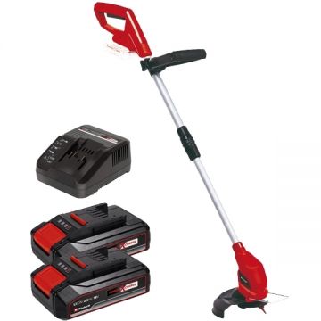 Einhell  GC-CT 18/24 Li PXC + Twinpack CB + 4514095 - Trimmer gazon 240 mm cutite de plastic + Set 2 acumulatori si incarcator Li-Ion 18 V 2.5 Ah