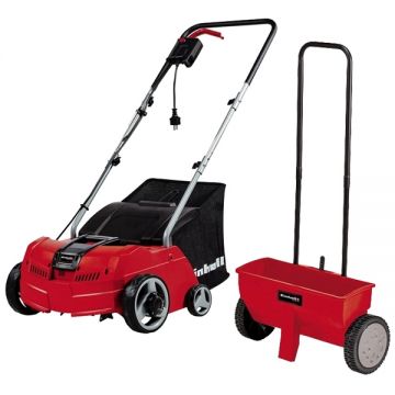 Einhell  GC-SA 1231/1 + GC-SR 12  - Scarificator gazon 1200 W 31 cm 28 l + Insamantator universal 12 l