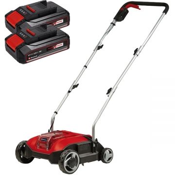 Einhell  GC-SC 18/28 Li PXC + Twinpack CB - Scarificator 28 cm + Set 2 acumulatori Li-Ion 18 V 2.5 Ah