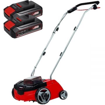 Einhell  GC-SC 36/31 Li PXC + Twinpack CB - Scarificator 310 mm + Set 2 acumulatori Li-Ion 18 V 2.5 Ah