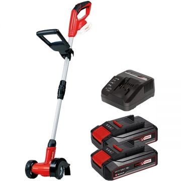 Einhell  GE-CC 18 Li PXC + Twinpack CB + 4514095 - Aparat de curatat rosturi 100 mm + Set 2 acumulatori si incarcator Li-Ion 18 V 2.5 Ah