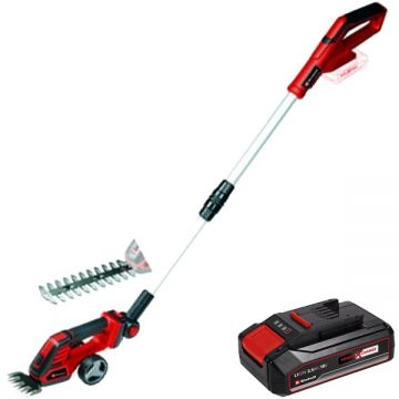 Einhell  GE-CG 18/100 Li T PXC - Masina de tuns gard viu 20 cm + Acumulator Li-Ion 18 V 2.5 Ah