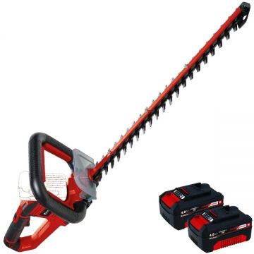 Einhell  GE-CH 18/60 Li PXC + Twinpack - Masina de tuns gard viu 67 cm + Set 2 acumulatori Li-Ion 18 V 4 Ah