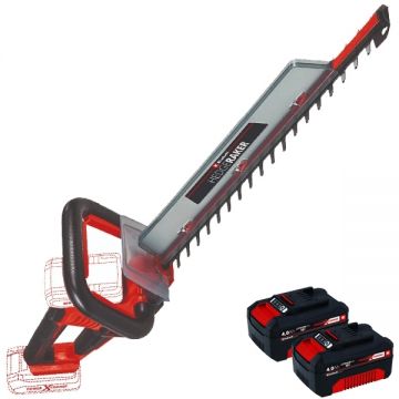 Einhell  GE-CH 36/61 Li PXC + Twinpack - Masina de tuns gard viu 67 cm + Set 2 acumulatori Li-Ion 18 V 4 Ah