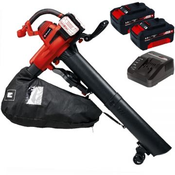 Einhell  GE-CL 36/230 Li E PXC + Twinpack + 4514095 - Suflanta de gradina 700 m3/h + Set 2 acumulatori si incarcator Li-Ion 18 V 4 Ah